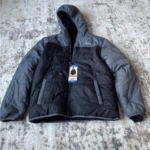 Boys Eddie Bauer Two-Tone Hooded Puffer Jacket